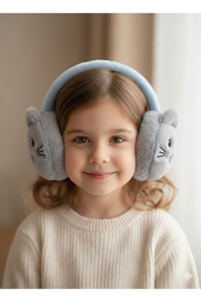 REBBEX Căști de iarnă reglabile pentru copii cu figurină de iepure de pluș