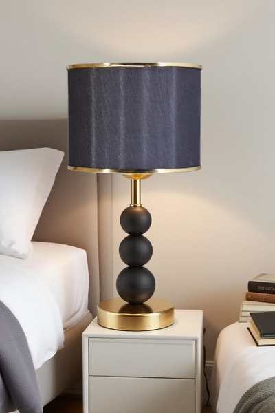 571 Store J Sersi̇ Table Lamp Decorative Lamp with Metal Legs and Fabric Head...