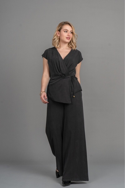 MissVina Double-Breasted Bluzlu Modal Takım 1224