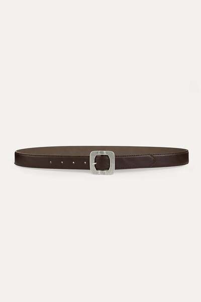 VATKALI Silver Frame Leather Belt