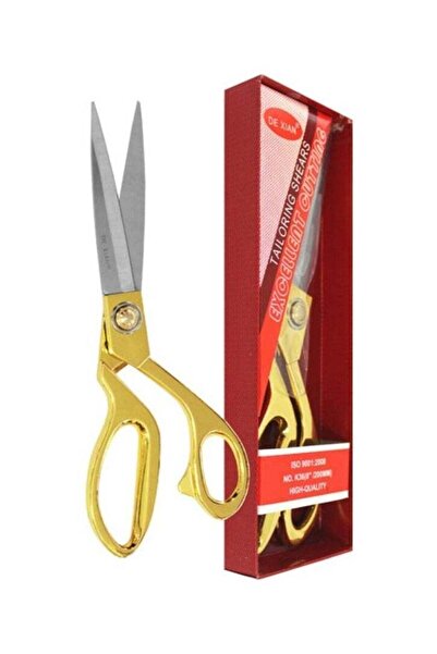 DE XIAN Professional Tailor Scissors Gold 10.5 Inch
