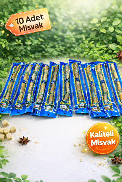 PIRISA 10 قطع من المسواك الطبيعي والطازج – منتج عناية بالفم عالي الجودة ومعبأ