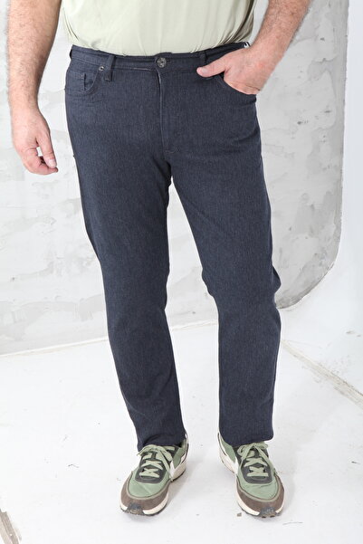 BLUEHIDE JEANS Erkek Lacivert OrtaSlim Fit Likralı Esnek Jeans Kot Pantolon ARIZONA522