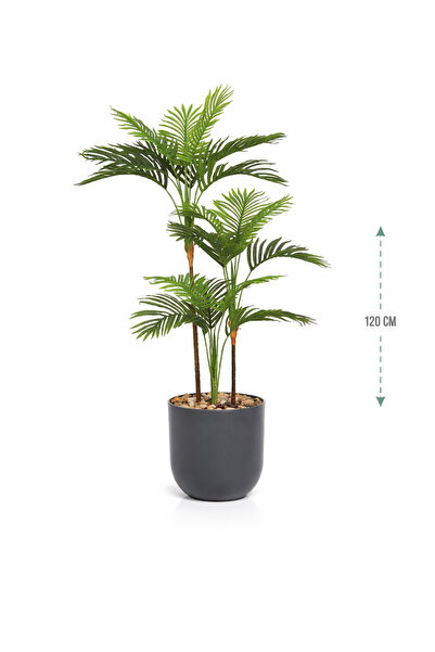 AMZOE A luxurious artificial palm tree, 120 cm tall – a touch of elegant classic decor
