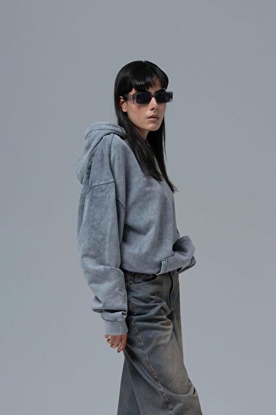 SAW Urbanity Paradox Oversize Sweatshirt Kadın Füme