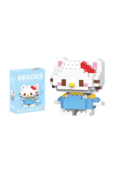 WUNİT Sanrio Hello Kity Mavi Sanrio Ailesi Karakter Figürü 3D Yapboz Puzzle Y...