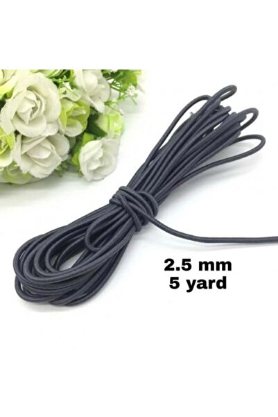 Abrar Elastic cord blackhite, sunflower brand 2.5 mm and 5 yard long