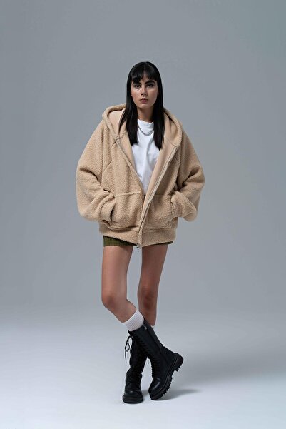 SAW Urbanity Everyday Icon Oversize Welsoft Sweatshirt Kadın Bej