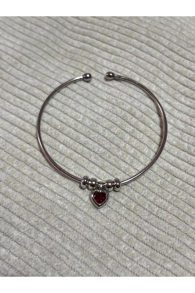 bijoux uniques سوار بتصميم قلب ملون بسيط