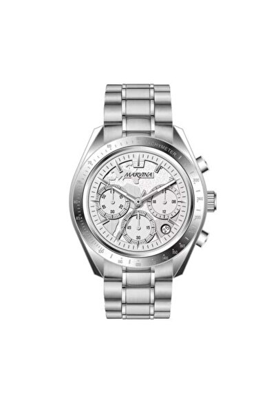 marvina Men's Chronograph Silver Steel Watch