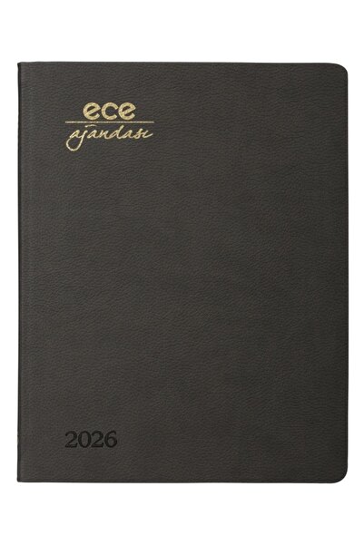 Ece Тижневий календар Алачаті 18,5x23,5 Темно-сірий 2026