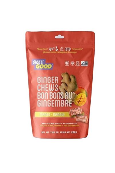 FO حلوى الزنجبيل القابلة للمضغ بنكهة المانجو من ساي جود – 200 غرام