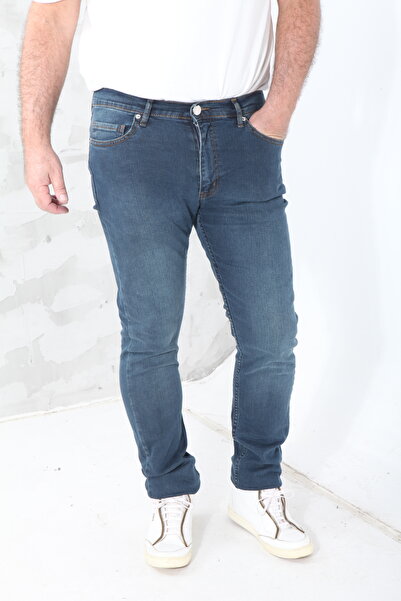BLUEHIDE JEANS Erkek Blue OrtaSlim Fit Likralı Esnek Jeans Kot Pantolon ARIZONA503