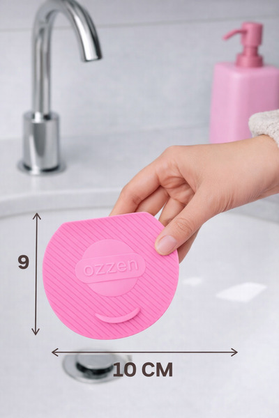 ozzen PEMBE Lavabo Kötü Koku Giderici Önleyici Silikon Mat Sızdırmaz Lavabo T...