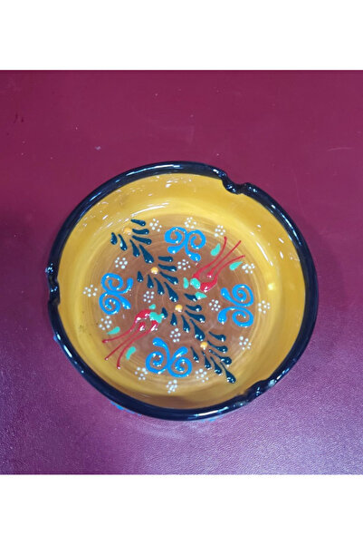 esdekor منفضة سجائر كبيرة بقطر 10 سم وارتفاع 4 سم مصنوعة يدوياً من السيراميك ...