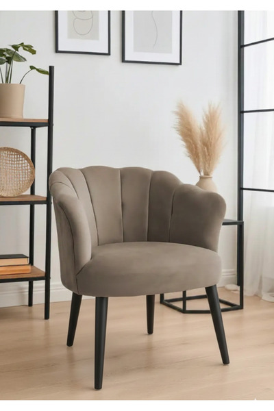 WATERYBROOK Tekli Berjer Koltuk - Papatya Babyface Kumaş – Siyah Ayaklı - 13 ...