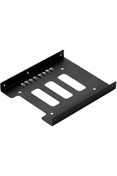advisor Black metal adapter bracket for 2.5 inch SSD to 3.5 inch hard drive mounting base for PC