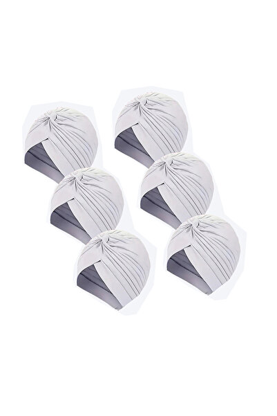 SDD قبعات نسائية بلوفر باللون الابيض تستخدم في البيت و المدرسة و التسوق و النادي 6 حبات