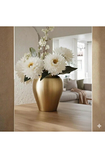 Velorahomee Ürün adi 14 cm İskandinav Tarzı Sade Gold vazo