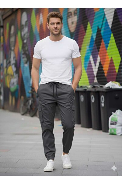 Sınwear Men's Cargo Pocket Summer Side Pocket Elastic Waist Relax Fit Comfort...