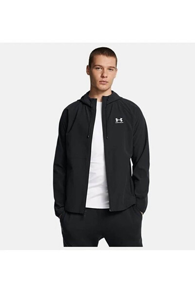 Under Armour Ua Vibe Woven Siyah - Beyaz Erkek Sweatshirt 6003001-001