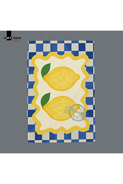 Marte Home LİMONE - RENKLİ BASKILI 2'Lİ SET 40x60 MUTFAK HAVLUSU, KURULAMA BEZİ