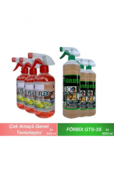 FÖRBİX GTS-35 3 ADET + Çok Amaçlı Genel Temizleyici (Kar Çiçeği Parfümlü) 3 ADET
