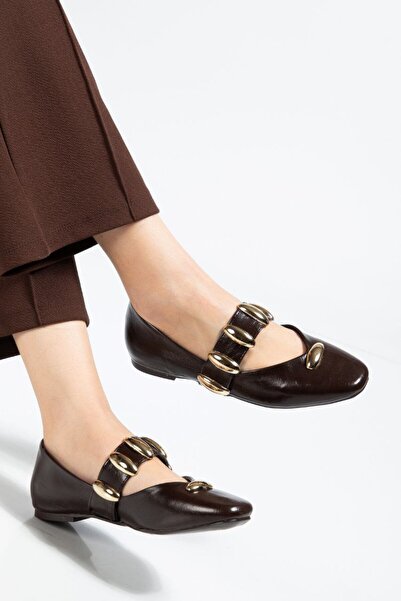 Kartezyen حذاء باليه نسائي أنيق وعصري من تروكلي للموسم الجديد