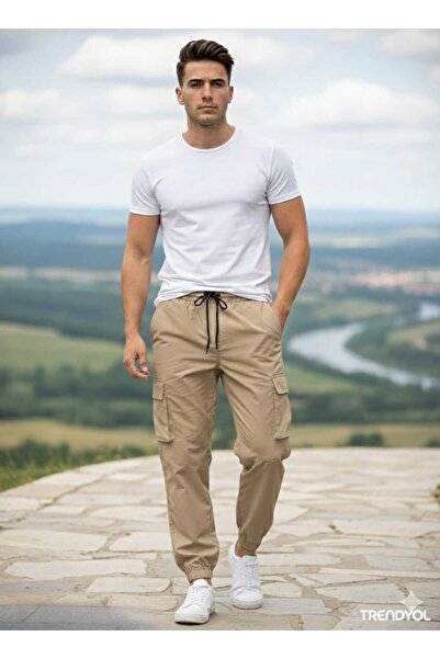 Sınwear Men's Cargo Pocket Summer Side Pocket Elastic Waist Relax Fit Comfort...