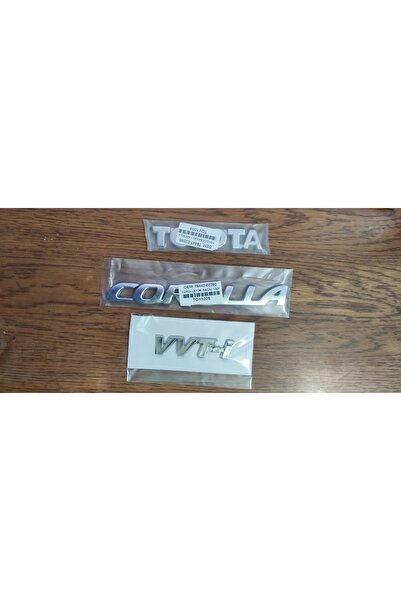 restinal TOYOTA COROLLA VVTİ BAGAJ YAZISI 3LÜ TAKIM TOYOTA COROLLA VVT-İ