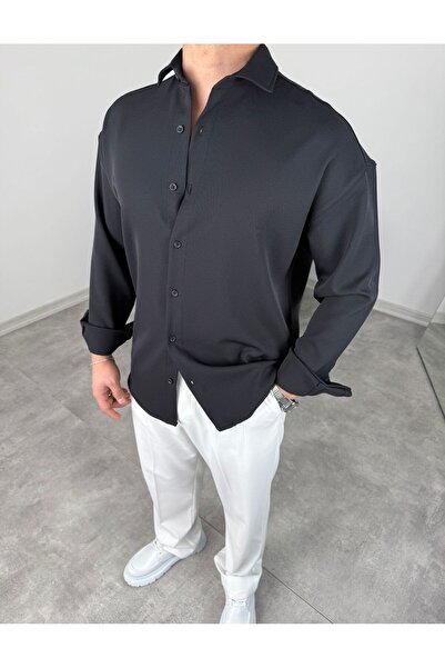 BE TOR OVERSİZE DABIL İTHAL KUMAŞ GÖMLEK