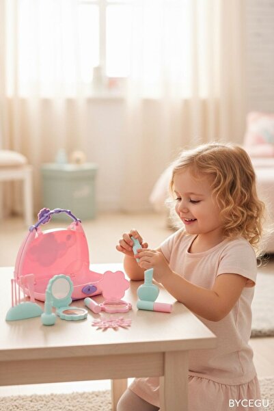 BYCEGU 16214 ARADIĞIN HERŞEY BU ÇANTADA! GÜZELLİK SETİ OYUNCAK MAKYAJ ÇANTASI