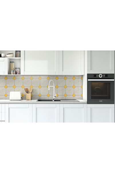 Rabadon Kendinden Yapışkanlı Mutfak Tezgah Arası Dekoratif Folyo - Silinebili...