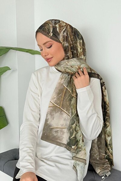 Hazamoda Rose Digital Shawl Mint