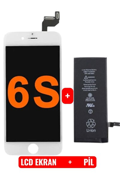 indirimplus Apple iPhone 6S LCD Ekran Ve Batarya Set Beyaz Renk iPhone 6S Ekran