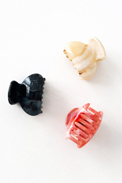 Tupek Store 3'lü Set Modern Kışkaçlı Mandal Toka