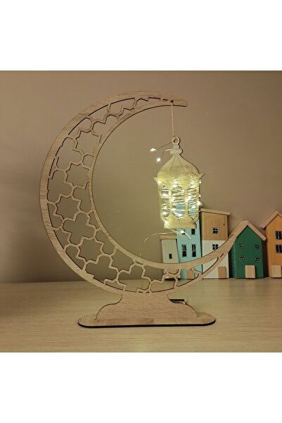 Grafiza Ramazan Kandili Ahşap Masa Üstü Dekor | Işıklı | Ramazan Süsü | Ev & ...
