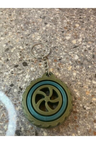 lampara سلسلة مفاتيح على شكل عجلة الإجهاد بنمط المروحة |   آلية الدوران |   إ...