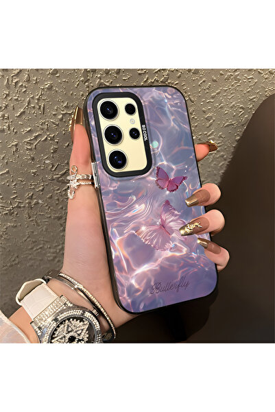 Hontinga حافظة متوافقة مع هاتف سامسونج جالاكسي S24 الترا، حافظة هاتف صلبة مضا...