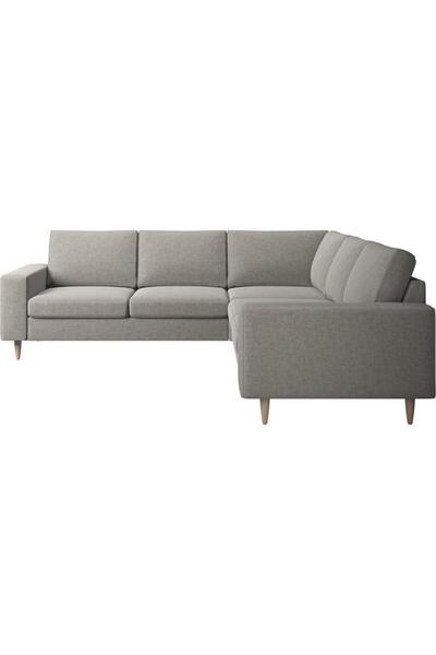 Homz Aria Homegeez Corner Sofa 230x85x85x230 cm - Grey