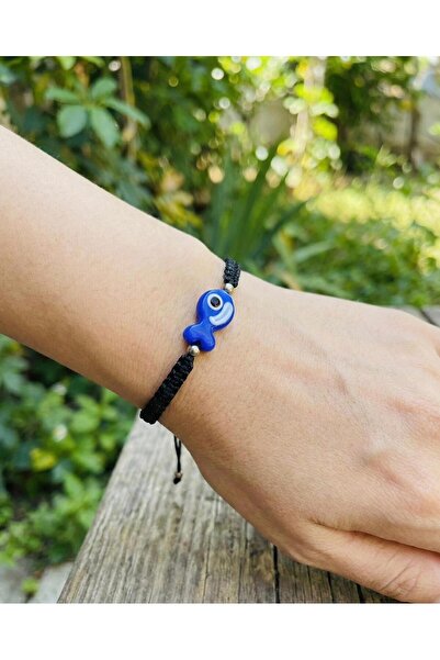 cammurano Murano Glass Macrame Rope Fish Women's Bracelet