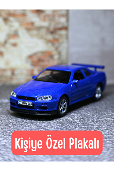 bebeym Nissan Skyline Metal Araba - 1:32 Ölçek Mavi