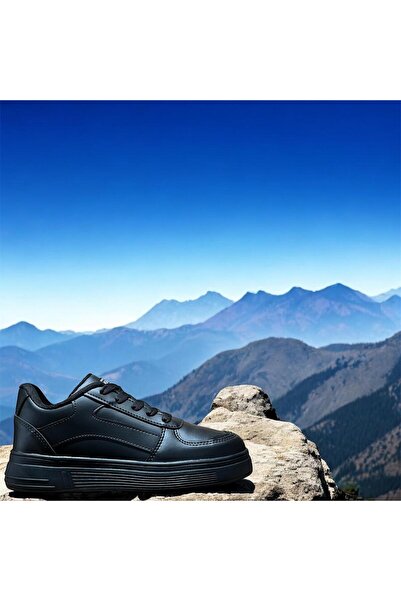 NeoStep Unisex crno-beli prozračni sportski patike sa vezicama