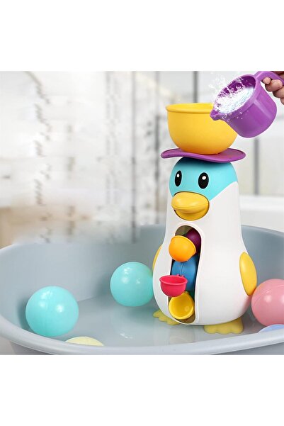 Generic ألعاب استحمام للأطفال من إكس سبرينغ، لعبة استحمام على شكل بطريق مع عج...