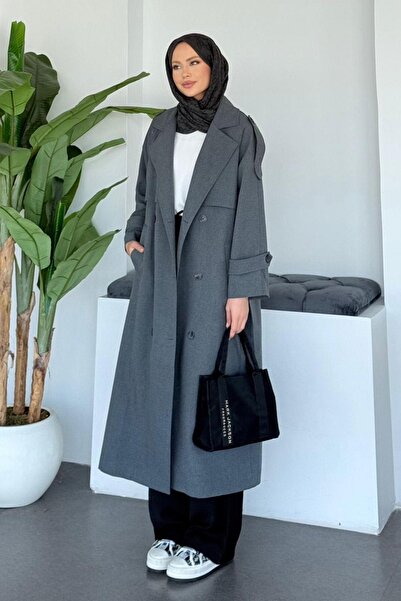 Hazamoda Dubai Trench Coat Smoked
