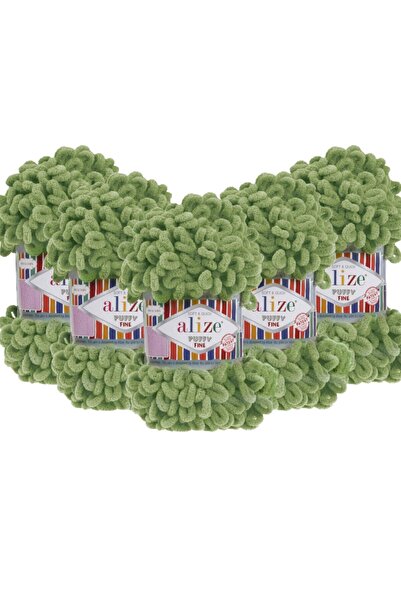 Alize Beautiful hand knitting yarn, 5 packs - 485 Green Turtle - 100g. 14.5 metric tons of knitting yarn