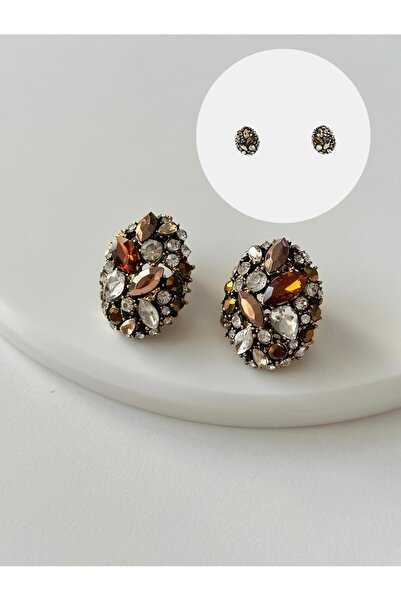 Charmist Kadın Çelik zirkon tasarım Zr küpe