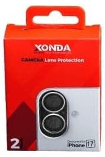 Zonda Camera Lens Protector for iPhone 17, Silver, 2 Pieces