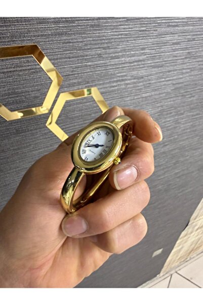 LOOQ Kelepçe Model Şık Roma Rakam Kadın Kol Saat