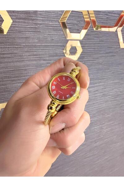 LOOQ ساعة نسائية بسوار فولاذي وأرقام رومانية (تناسب جميع المعاصم)